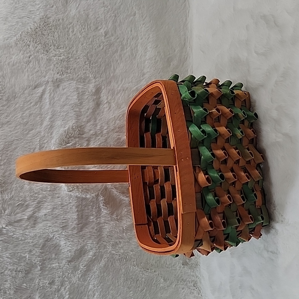 Fall Chipwood Basket with Handle
